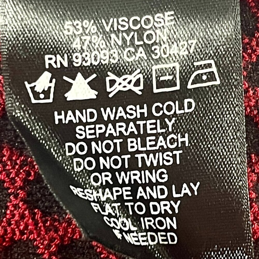 NEW NIC + ZOE Women’s Dress XS Black Red Sleeveless NWT - Picture 14 of 14